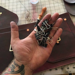 Add Optional Interior Organizer, Glue Front, and Chisel Your Holes