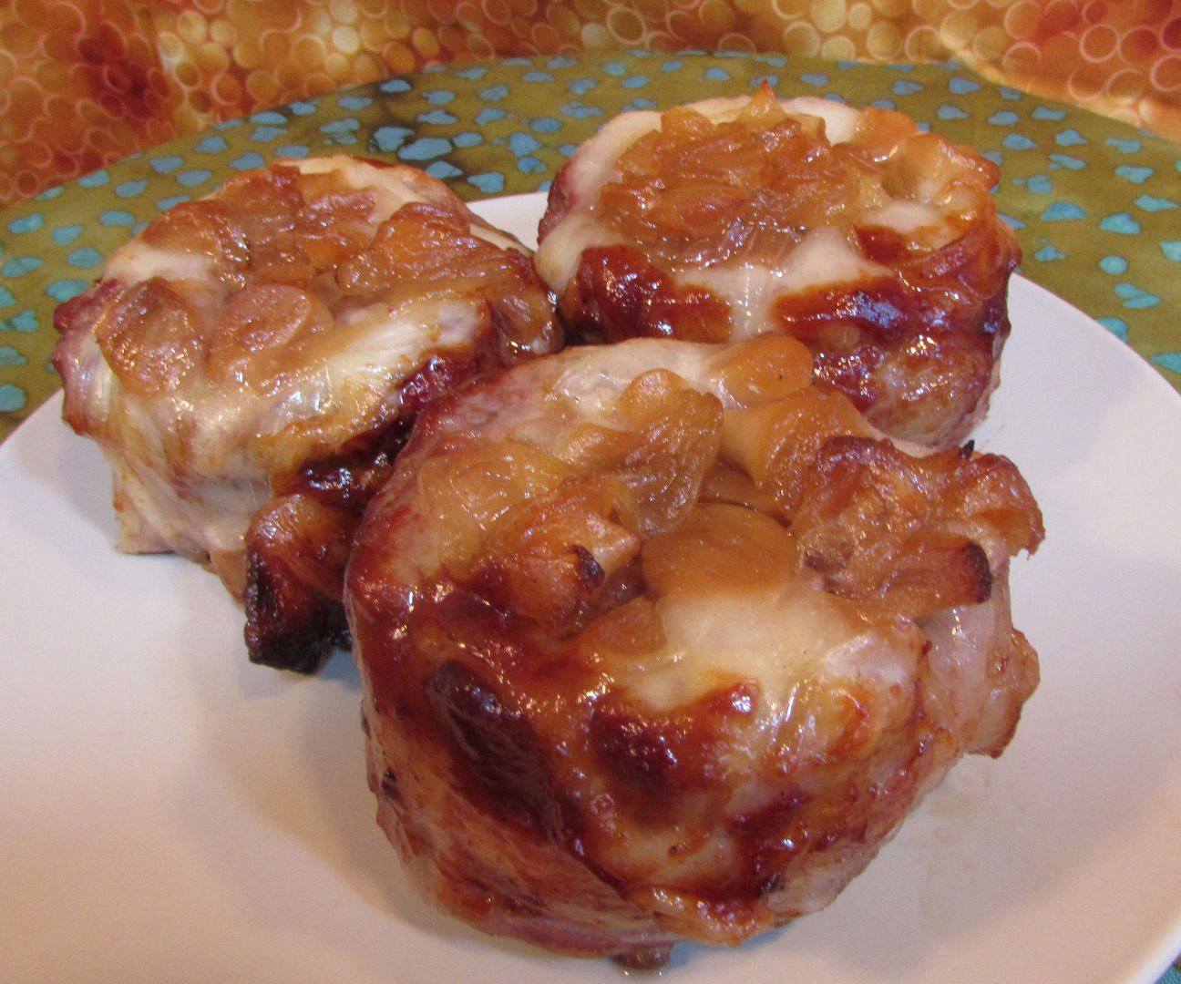 Bacon Wrapped Honey Garlic Burger Rolls