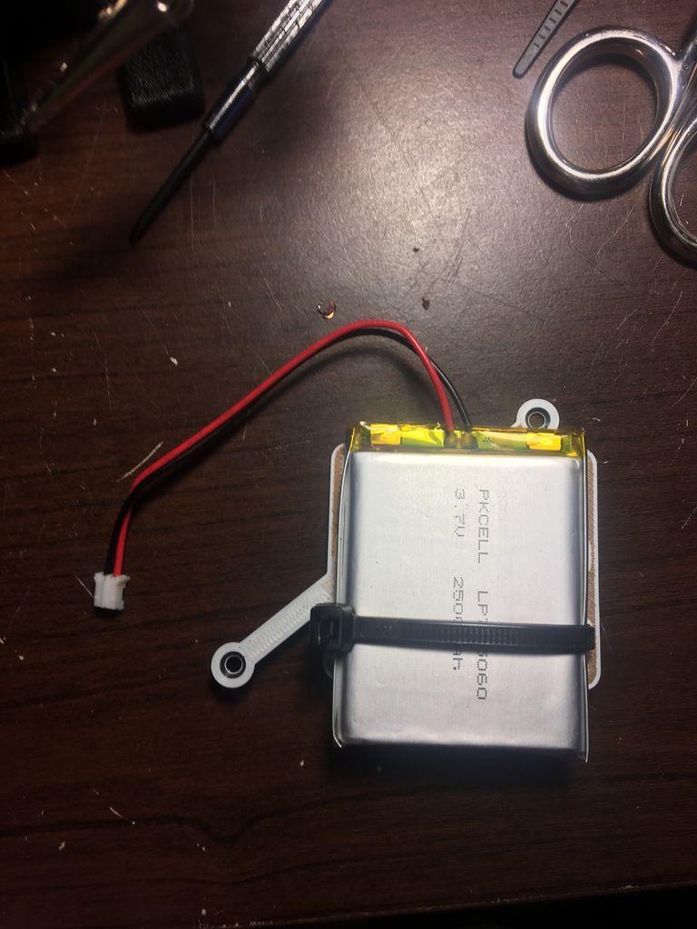 Mount LiPo Battery to Frame