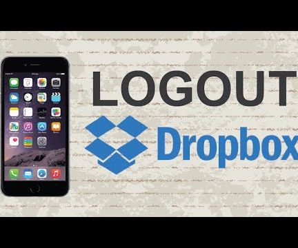 How to Logout of Dropbox Mobile App