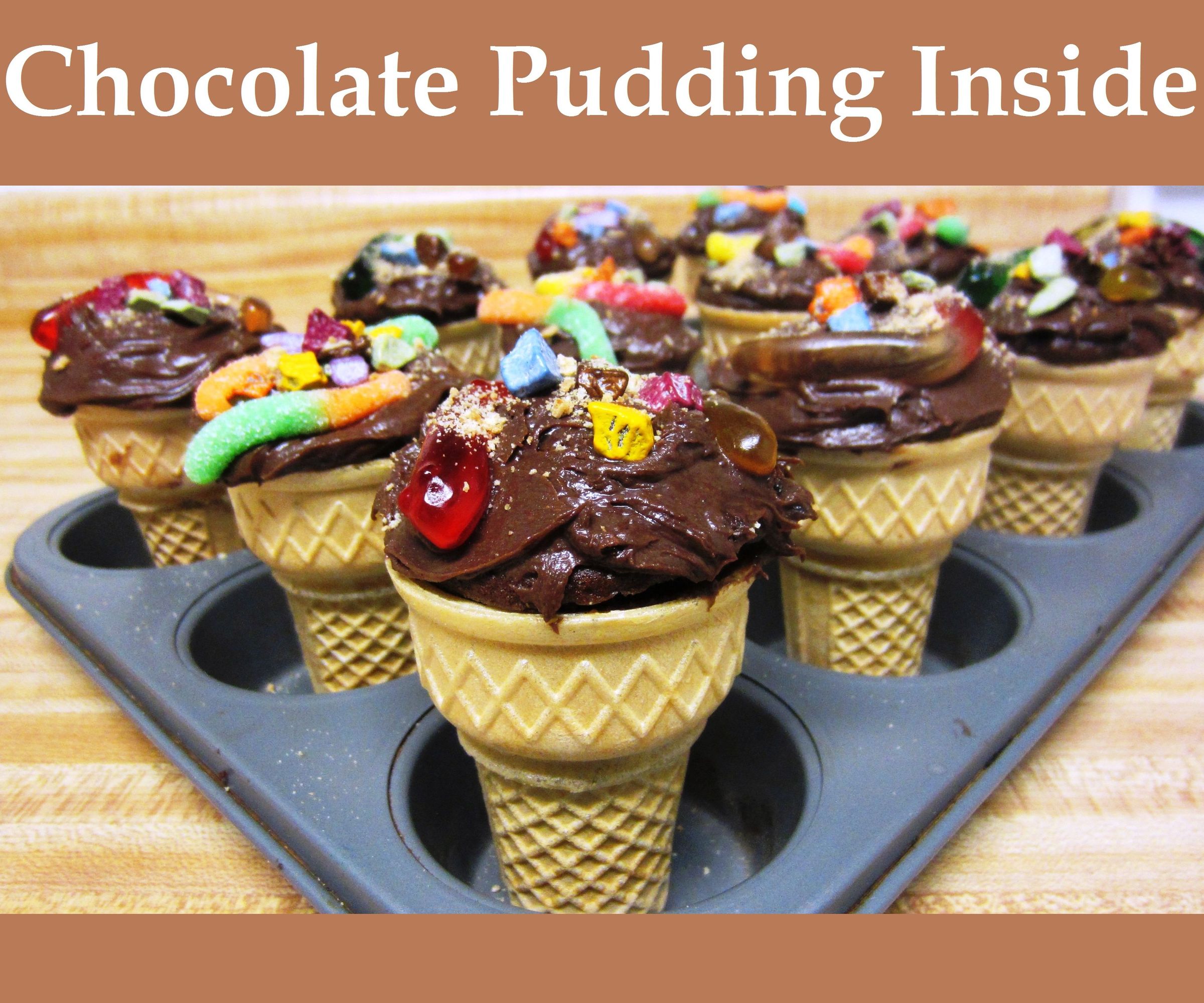 Muddy Delight Chocolate Cupcake Cone