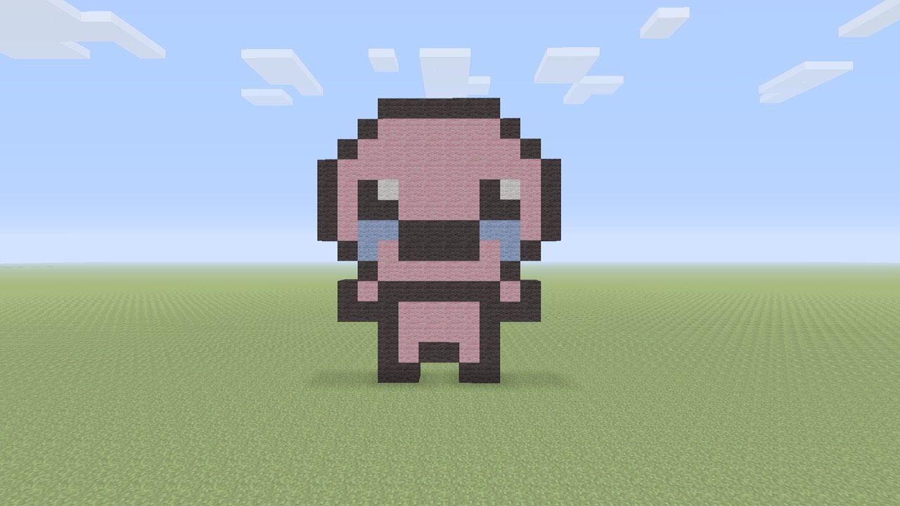 Minecraft Binding of Isaac Pixel Art