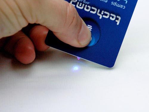 Ultraviolet Business Card Flashlight