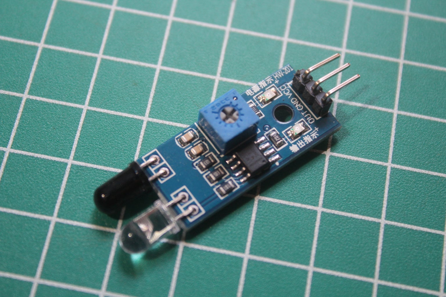 Read the Remot Control Using IR Sensor 4 Steps Circuit Diagram