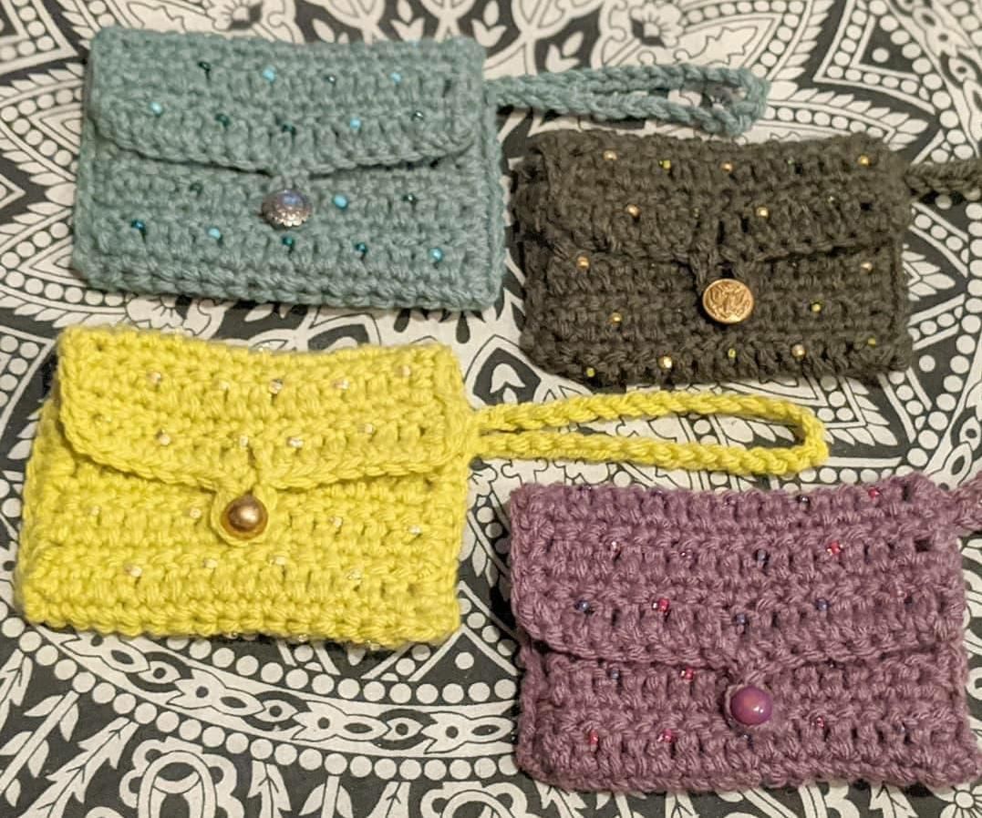 Crocheted Wallet With Beads 11 Steps (with Pictures) Instructables