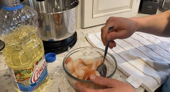 Adding Cooking Oil