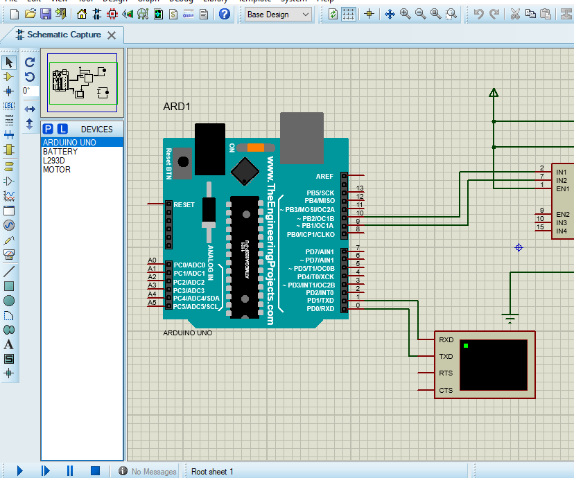 Project With L293D, Arduino and DC Motor