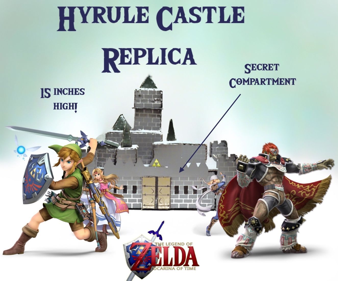 Hyrule Castle Replica W/ Secret Compartment