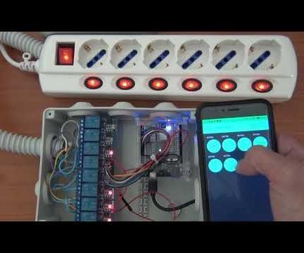 6CH Smart Power Strip With Wemos D1 Mini and Blynk