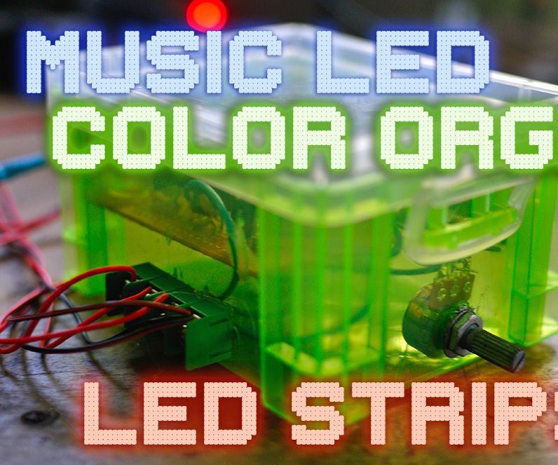 Music LED/Color Organ LED Strips Without Micro-controllers