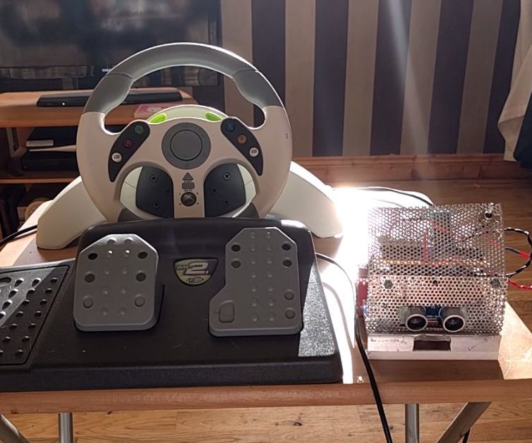 Controlling Robot Over Bluetooth Using Xbox Steering Wheel