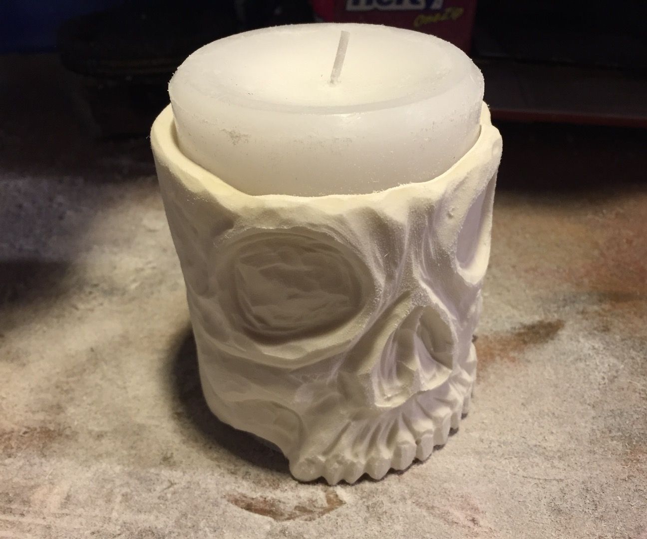 Skull Candle Holder - PVC