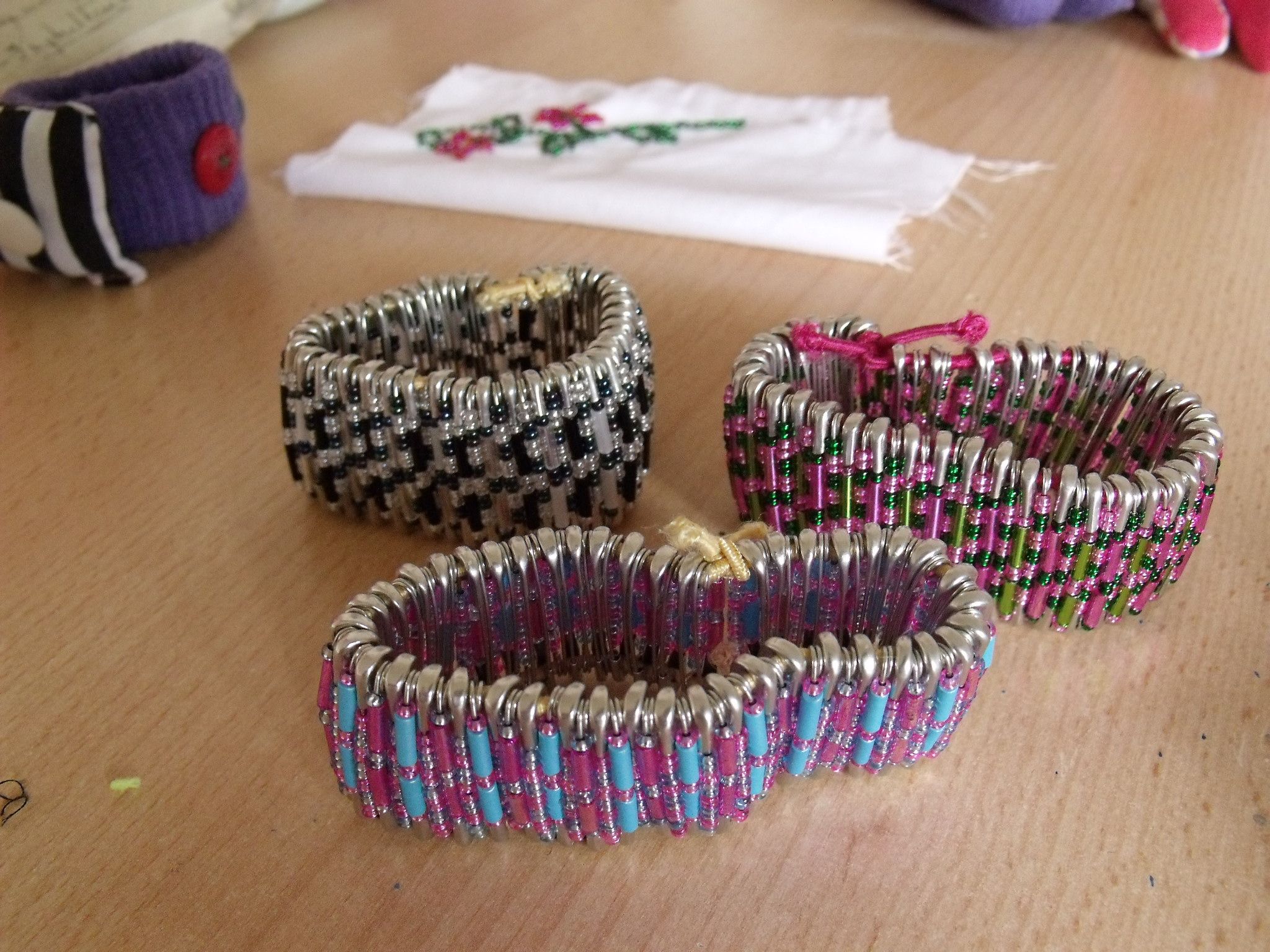 Saftey Pin Braclets