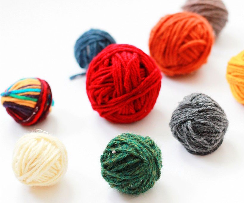 DIY Faux Yarn Balls