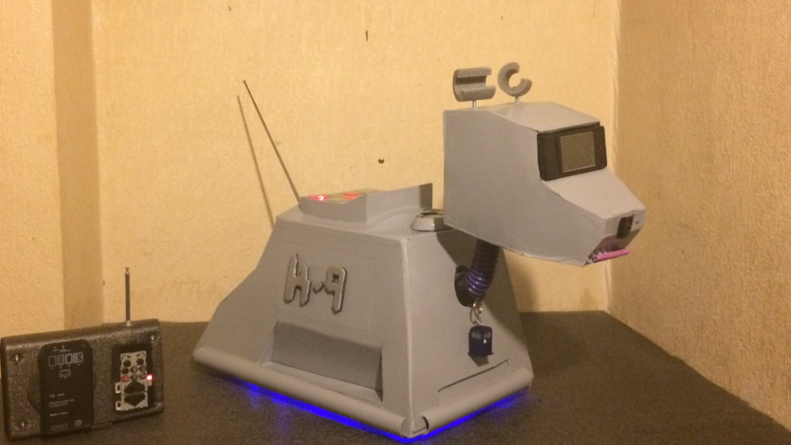 Cardboard Radio Controlled K-9, That Talks