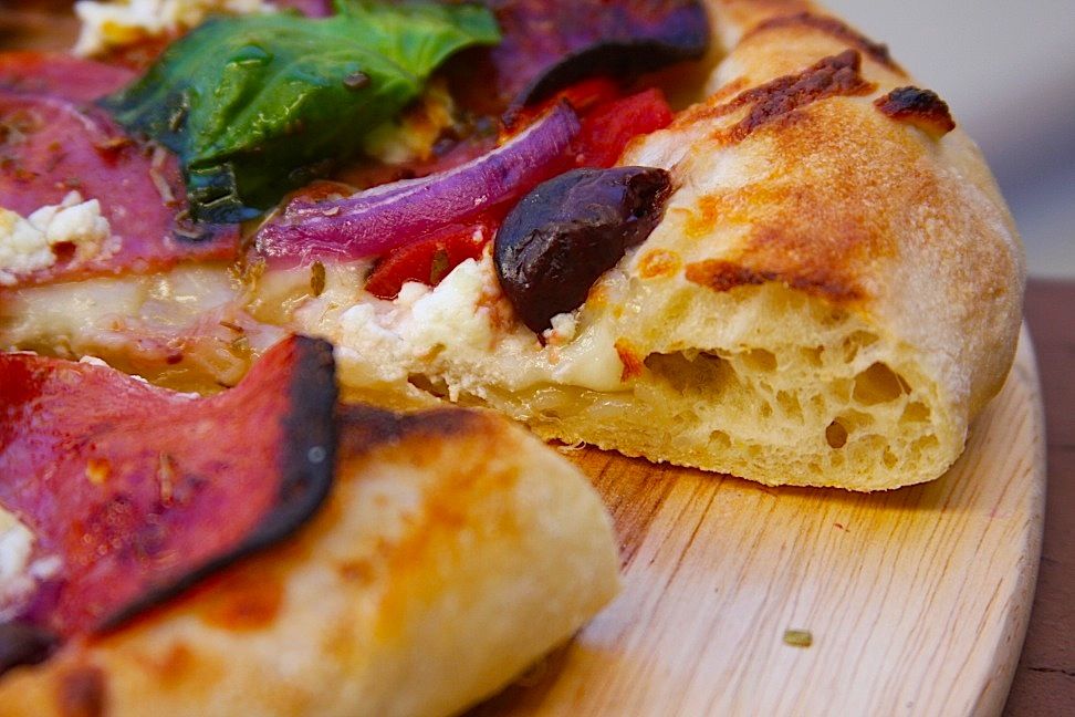 Slightly Sourdough Pizza Crust