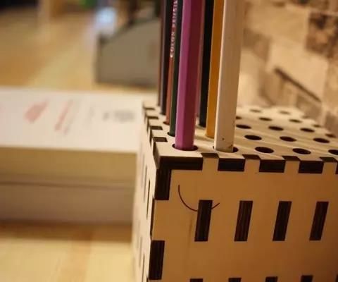 Make Your Ideas With Laser Anywhere-Make Pen Holder