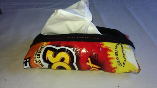 Up-cycled Pocket Tissue Holder