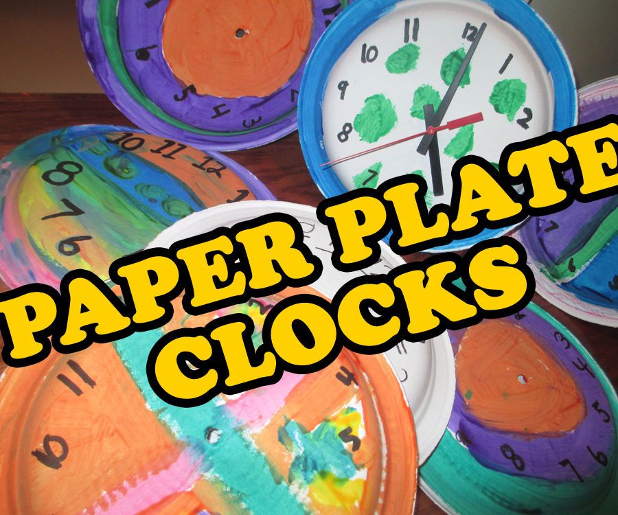 Paper Plate Analog Clocks