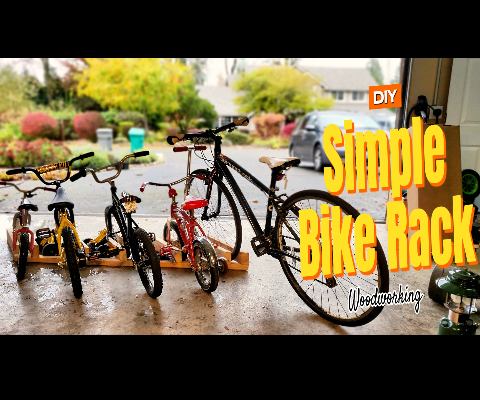 Simple DIY Bike Rack (1 Hour Build From 2 X 4 Lumber)