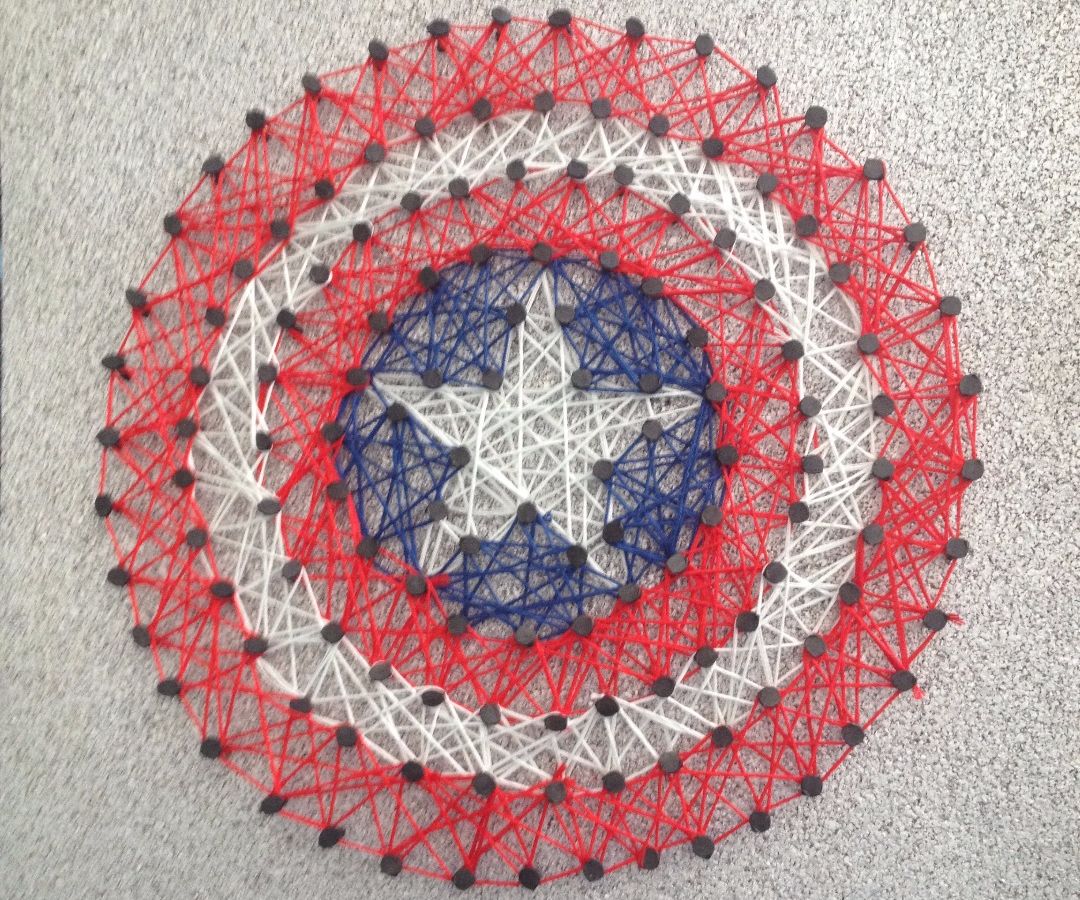 Captain America String Art
