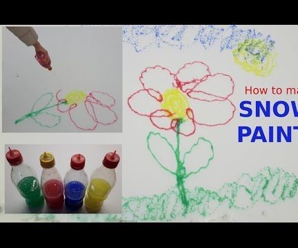 How to Make PAINTS FOR SNOW - SNOW PAINTS -  EASY!