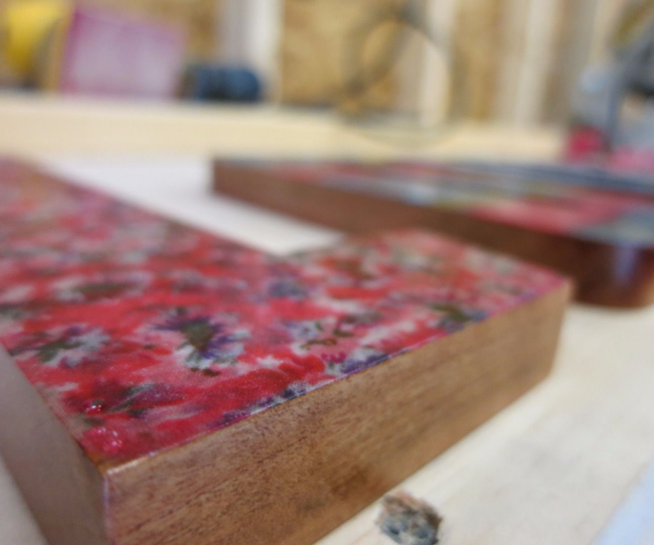 Micarta Love Letters (Wood and Fabric)