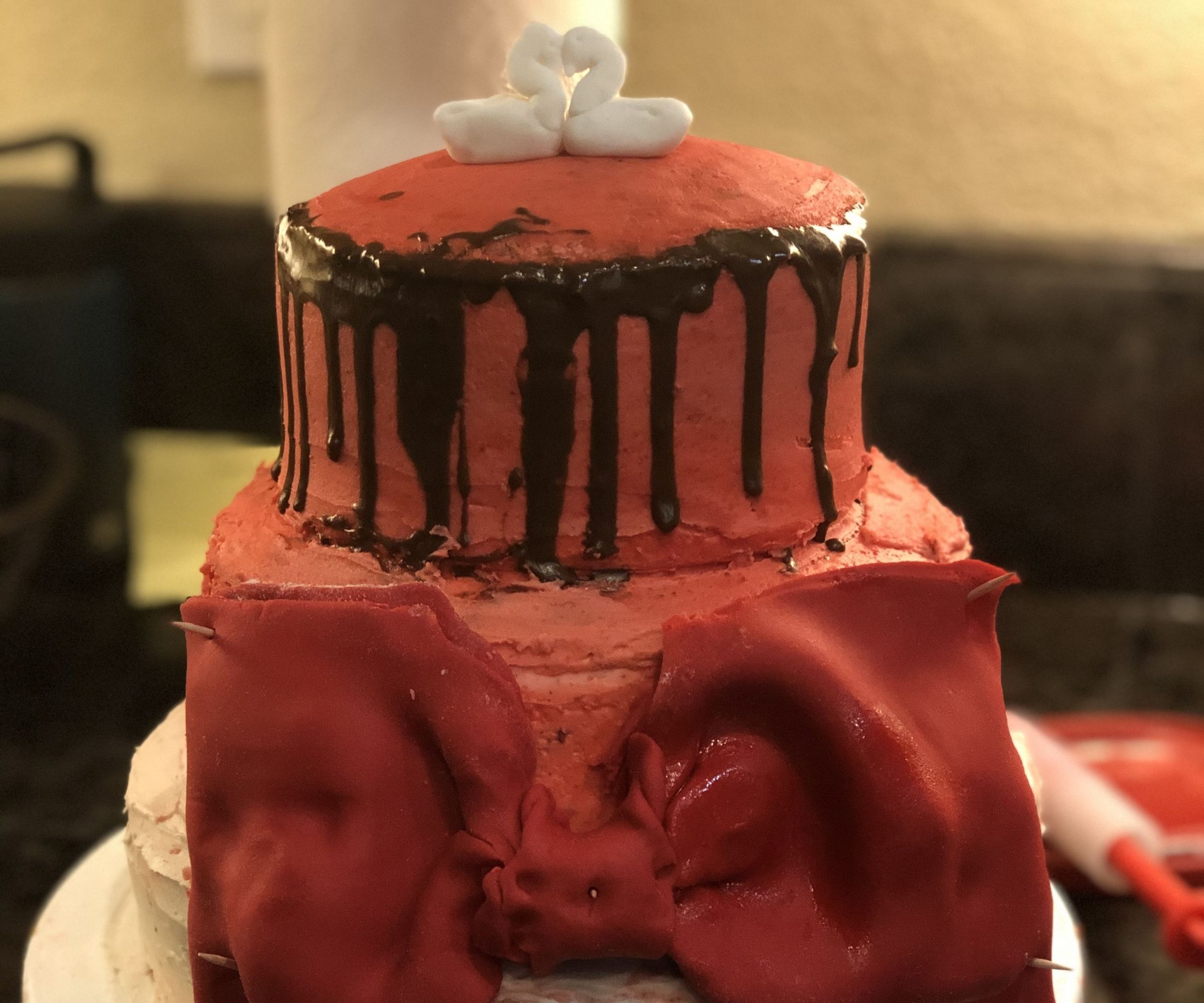3 -Tier Valentine's Cake