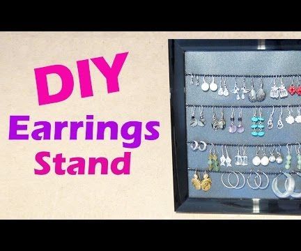 DIY Earrings Display Stand - D.I.Y Présentoir Pour Boucles D'oreilles 