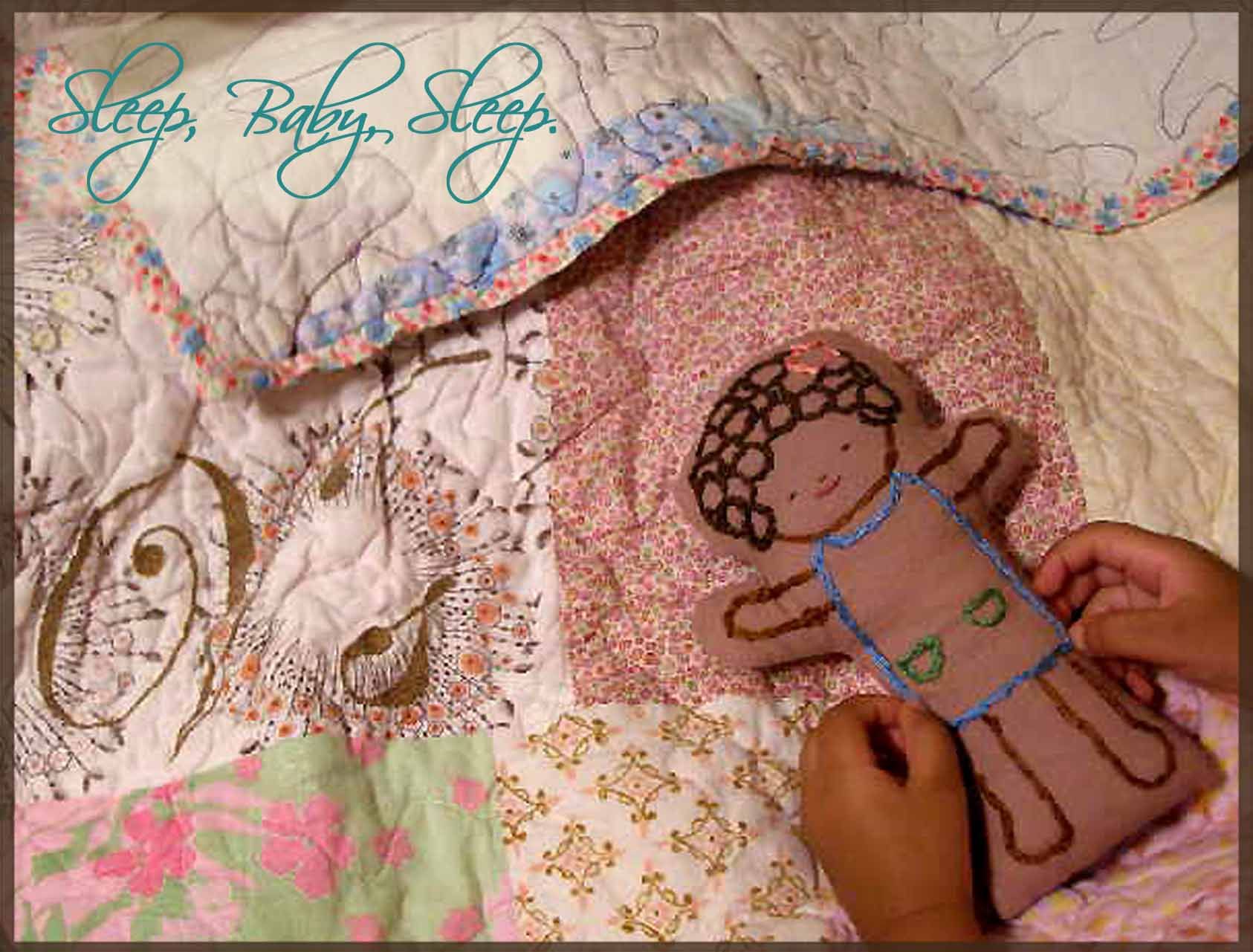 Embroider and Sew a Sleep Baby Doll