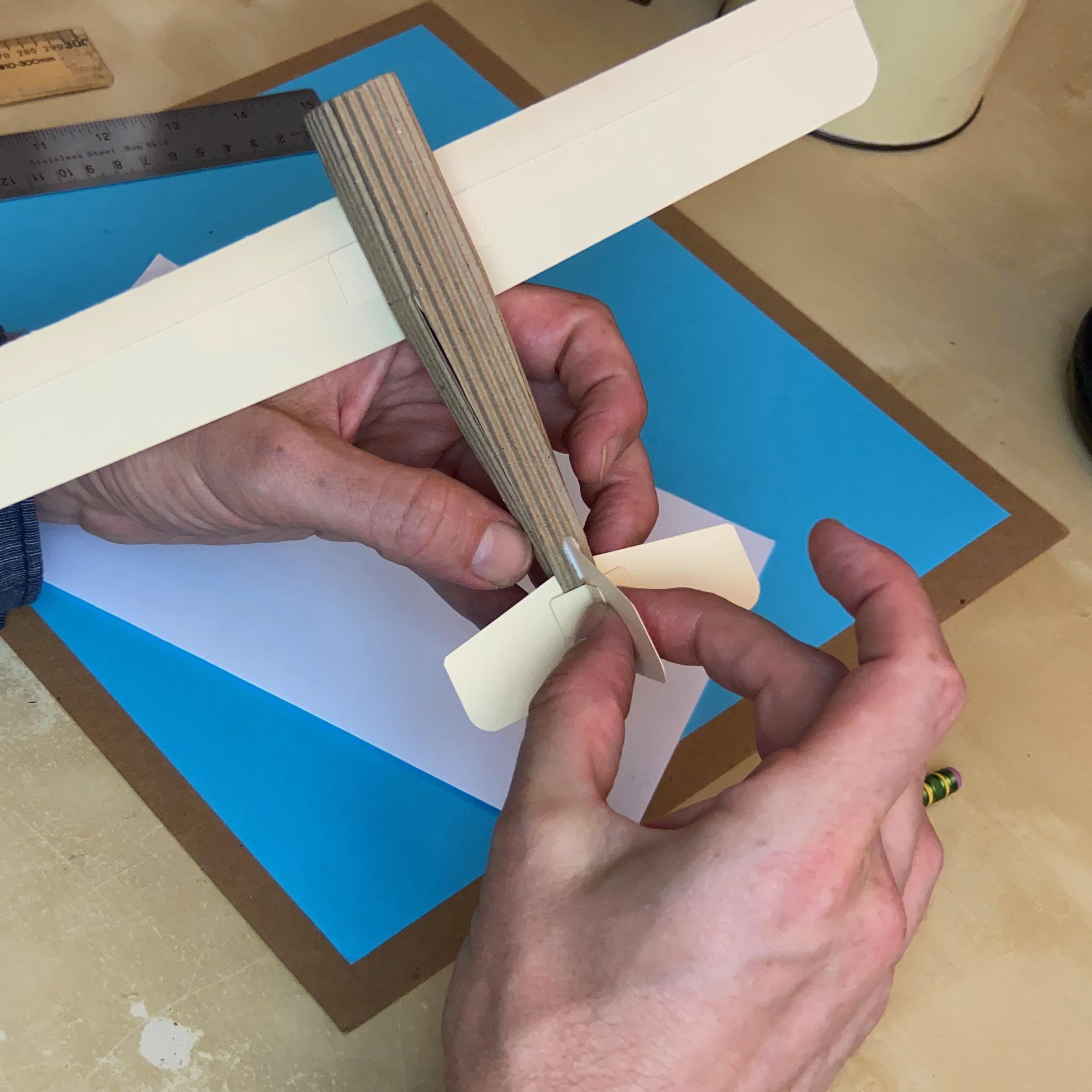Cardboard Cruiser Card Stock Airplane : 8 Steps (with Pictures ...