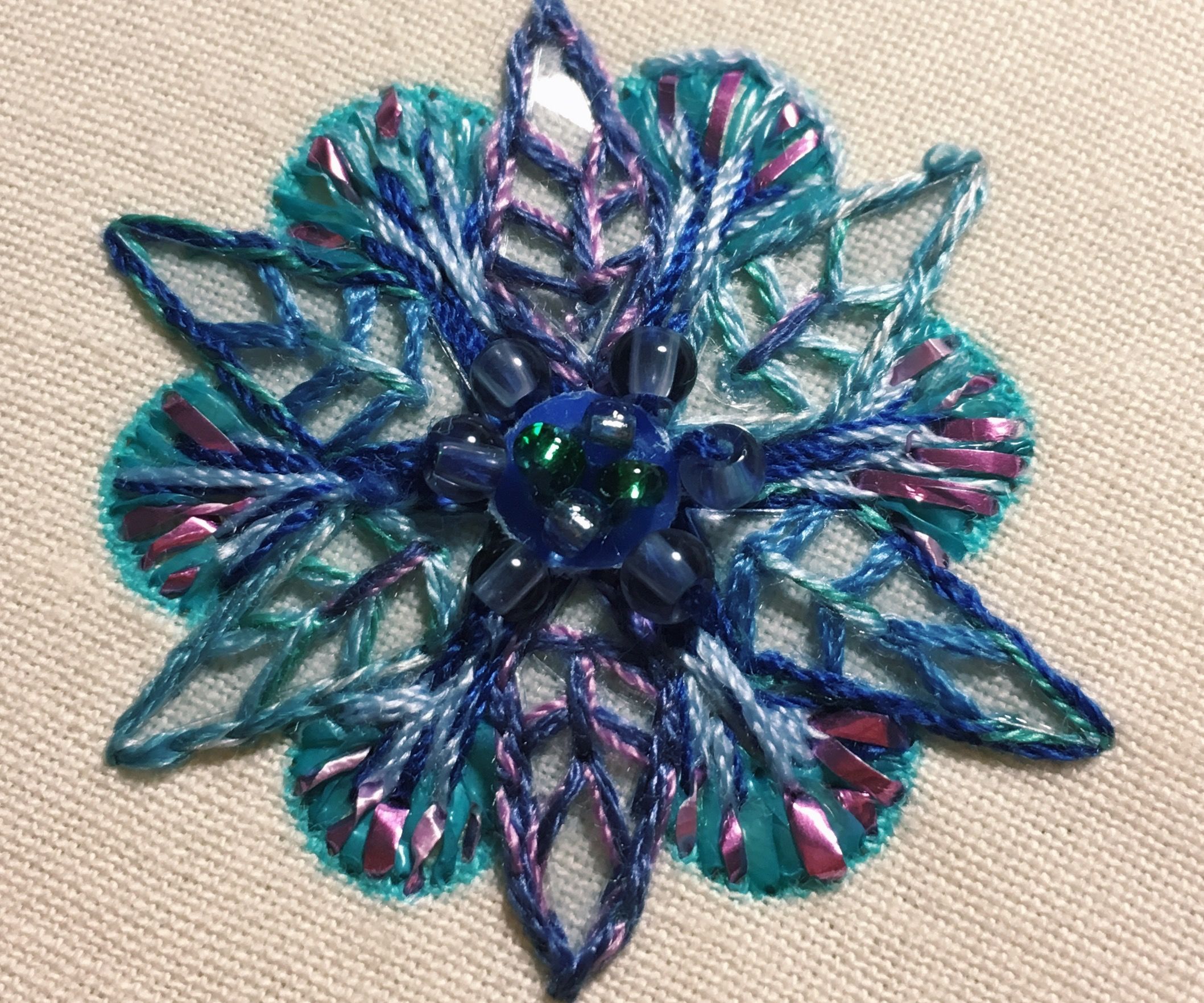 Embroidery From Up-cycled Materials