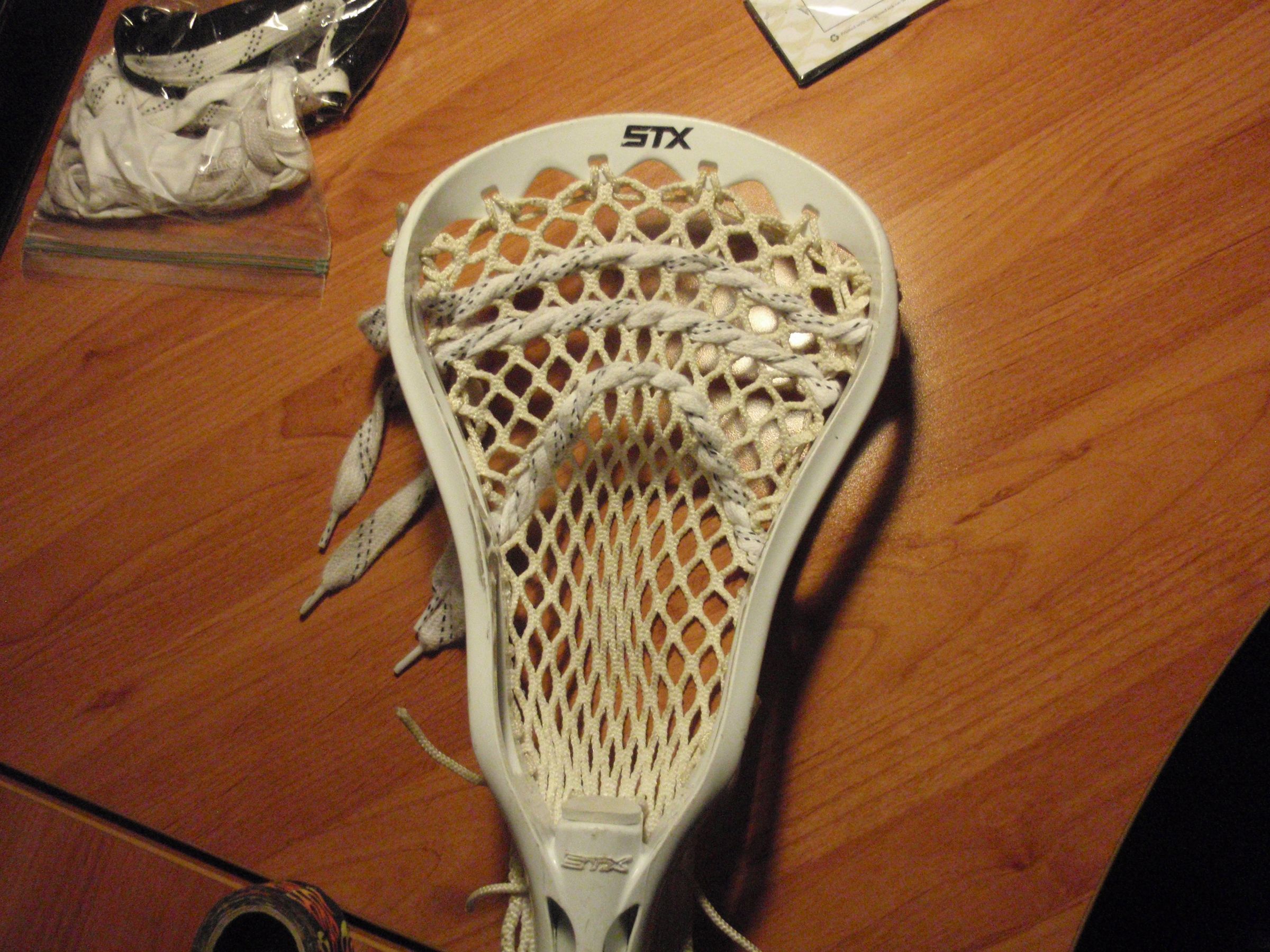 Replacing/Changing Lacrosse Stick Shooting Strings 8 Steps