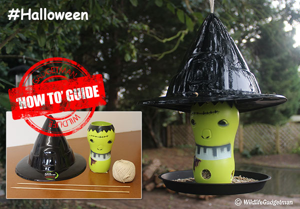 Make a Halloween Witches Hat Bird Feeder