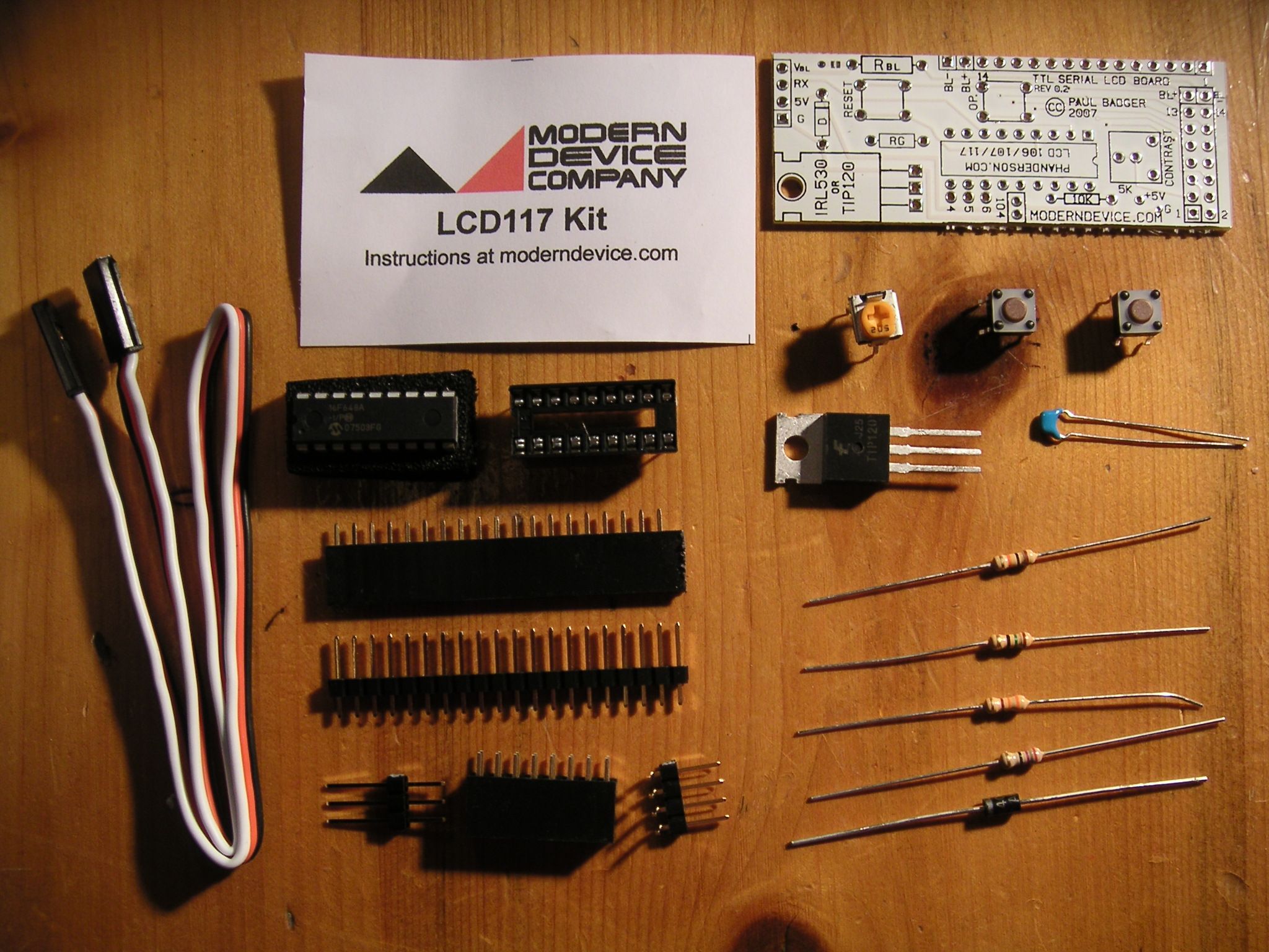 Assembling the LCD117 Kit