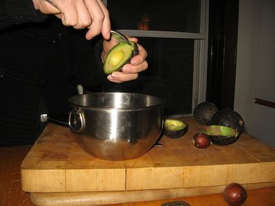 Scoop Out the Avocado Meat.