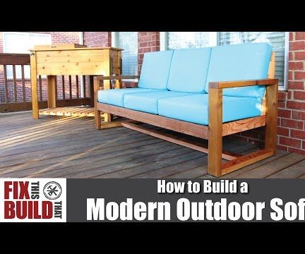 DIY Modern Outdoor Sofa
