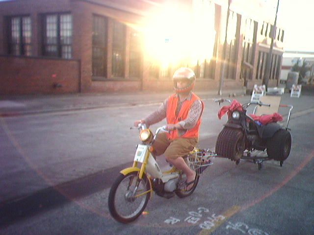 Lowboy Dolly and Moped As ATV Towtruck