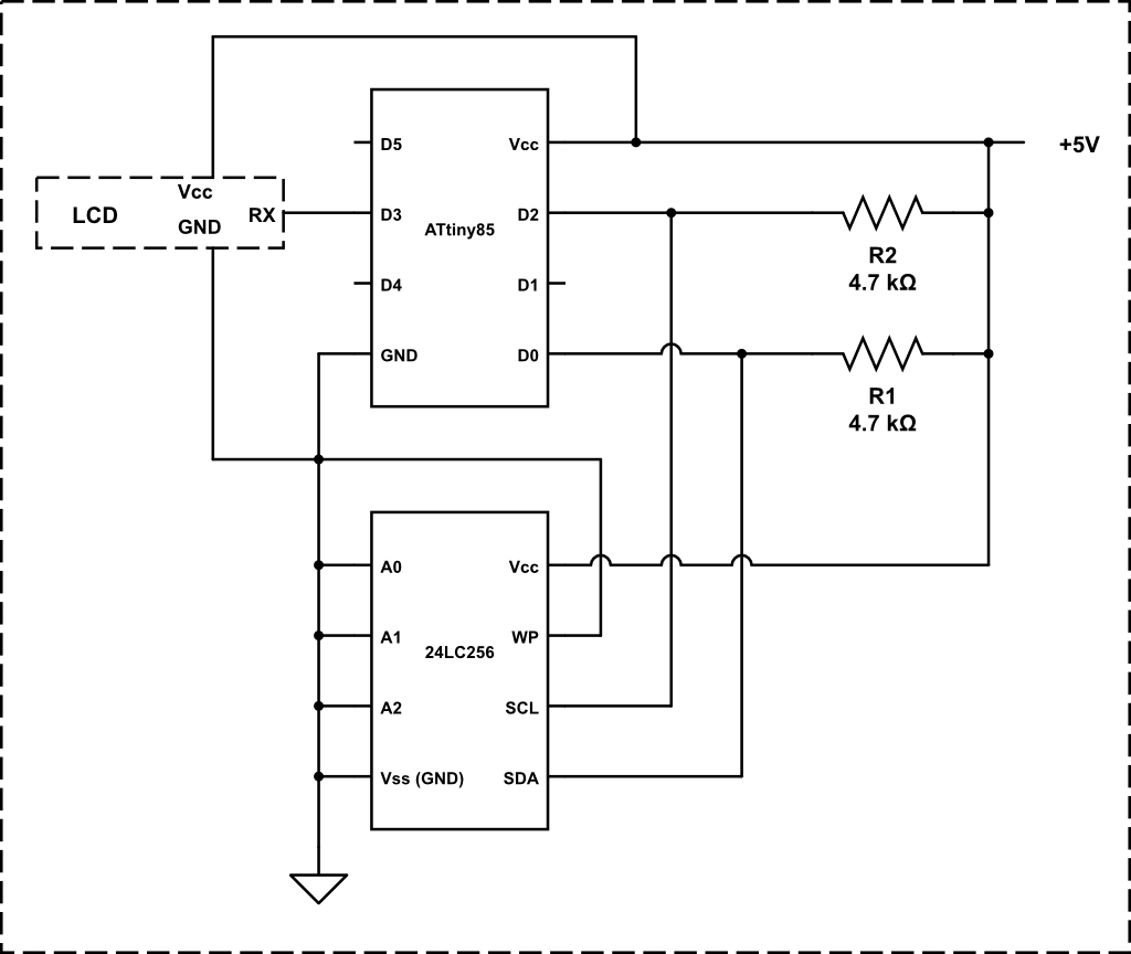 Use ATtiny85 with I2C EEPROM