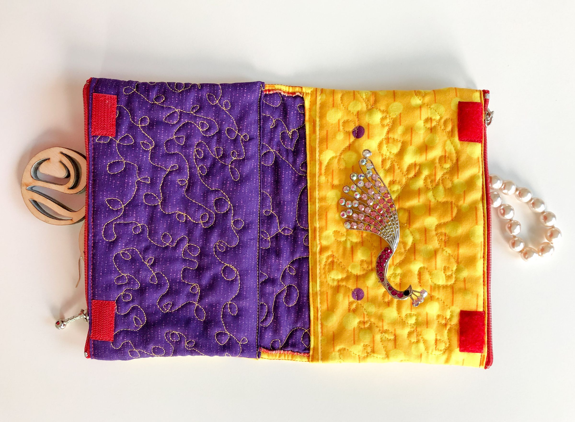 Quilted Two Zipper Jewelry Pouch 13 Steps (with Pictures) Instructables