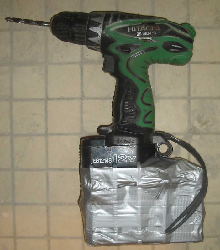 Power Drill on Steroids - Huge UPS Battery Transplant