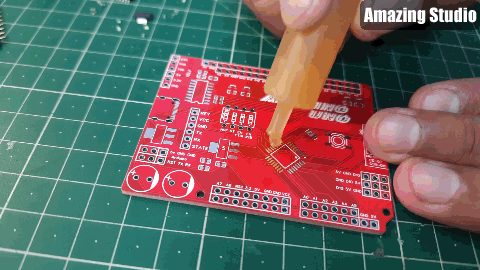 Assembling the PCB Board: