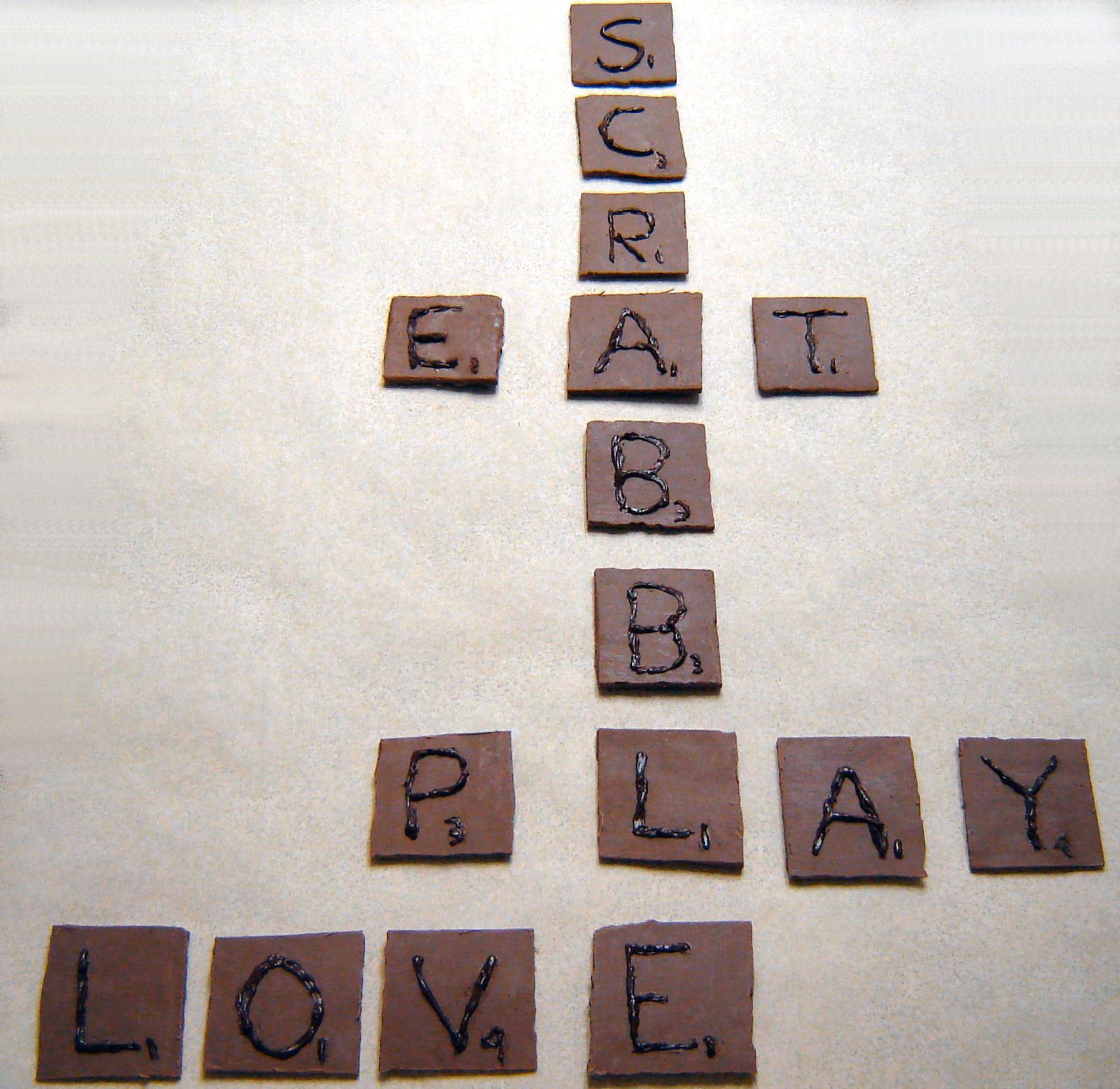 How to Make Chocolate Scrabble Tiles