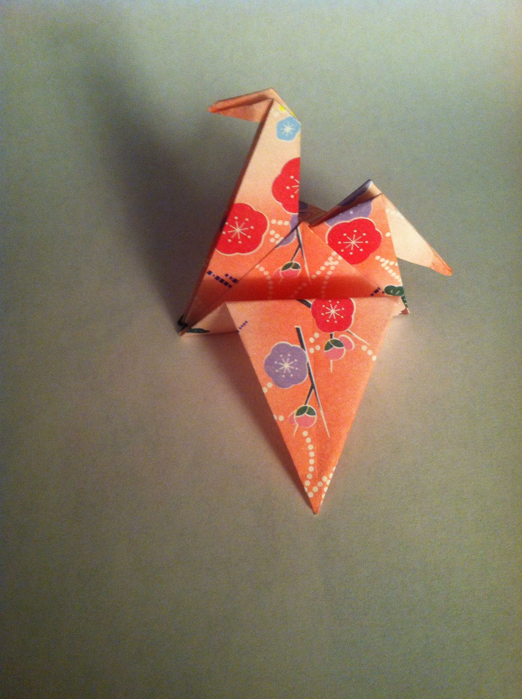 Folding an Origami Crane