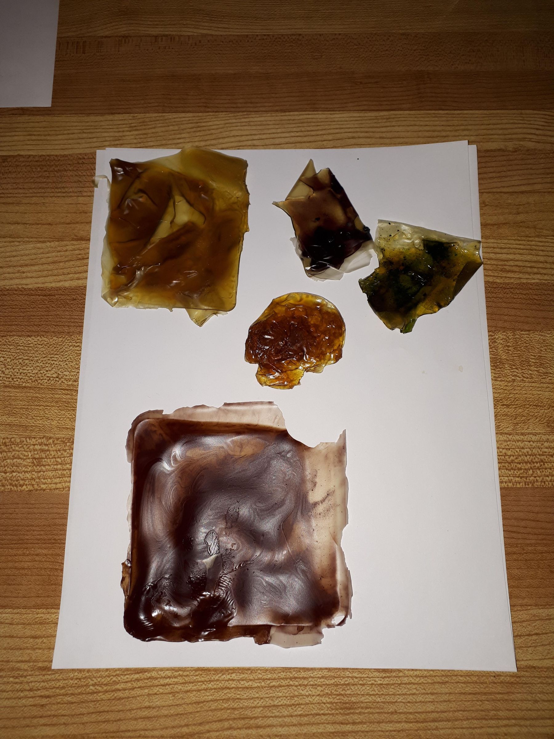 Making Fake Gemstones and Other Polyurethane Prints With Dyes and Metal