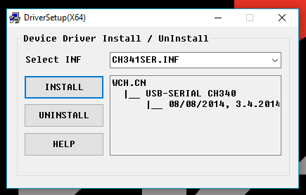 Install Ch340 Driver