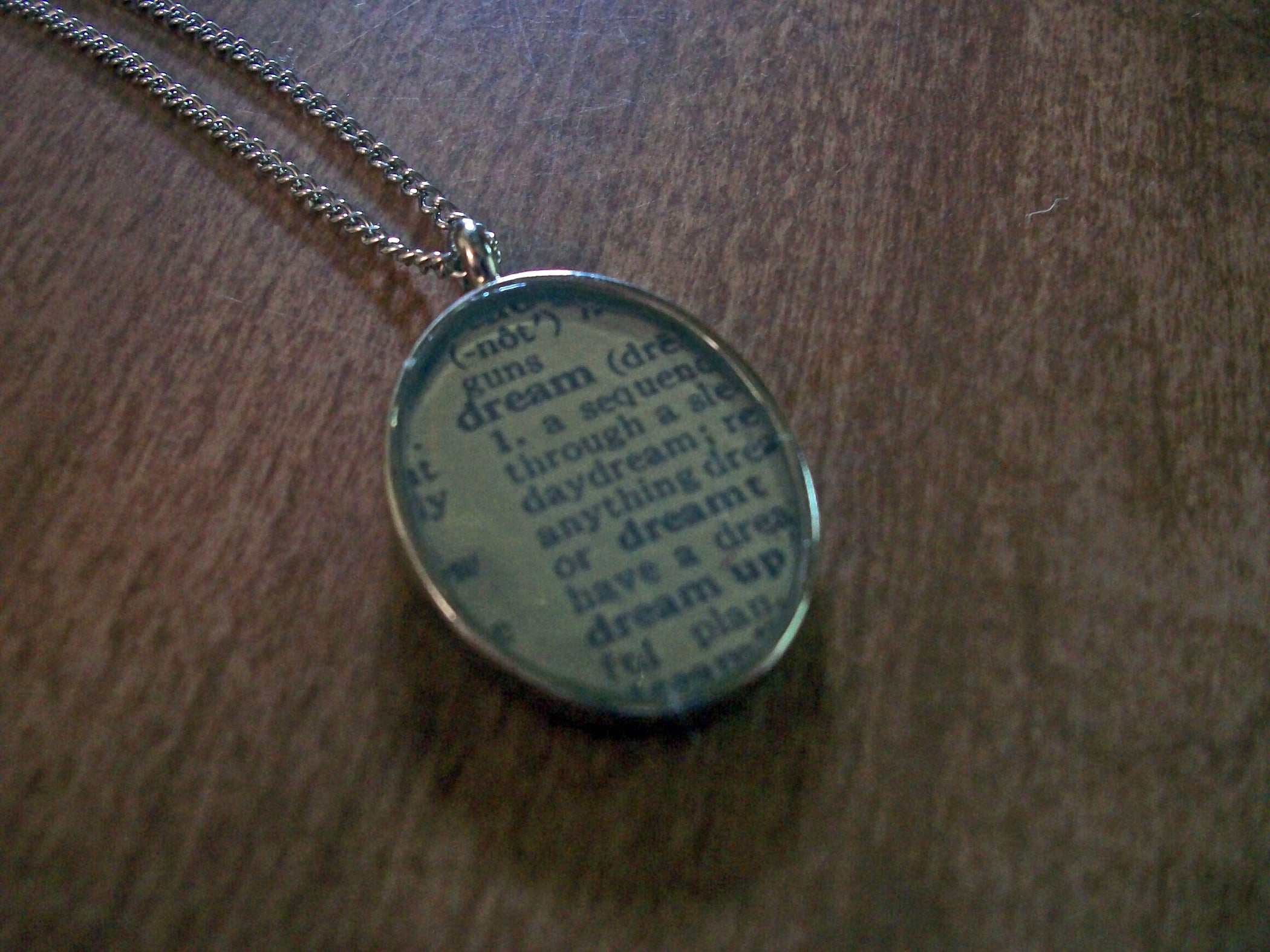 Definition of a Dream Dictionary Necklace Instructables