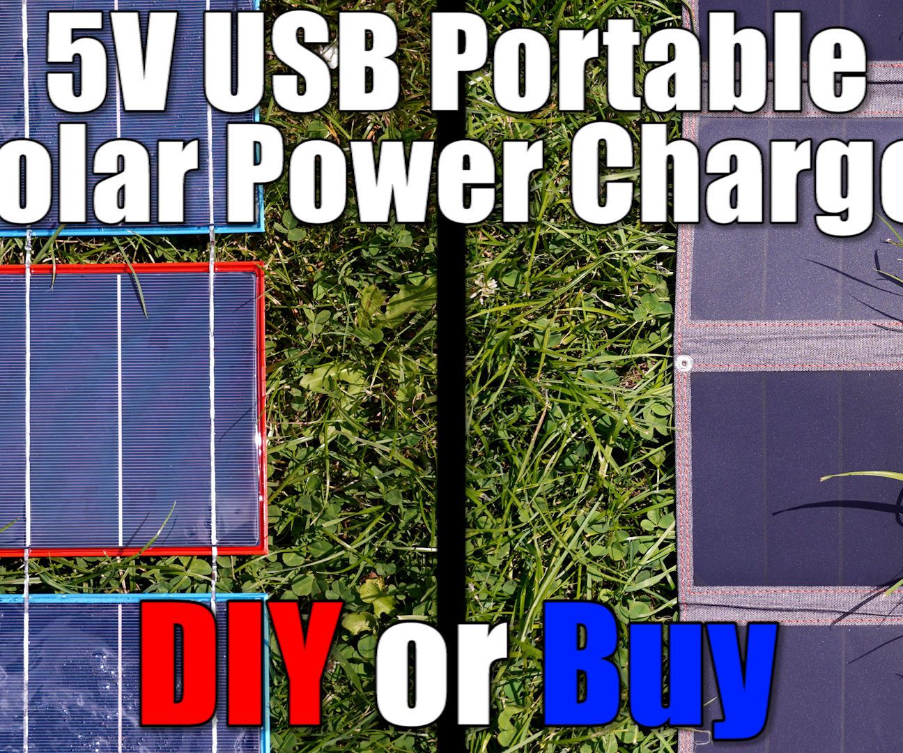 DIY 5V USB Portable Solar Power Charger