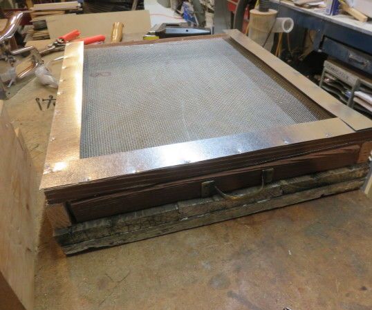 Small Hive Beetle Trap From Reclaimed Material