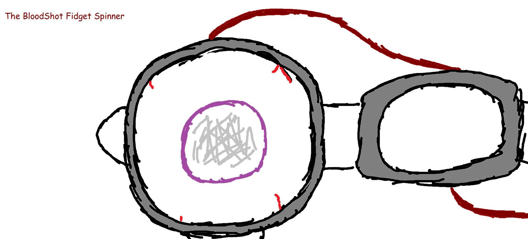 The BloodShot Fidget Spinner